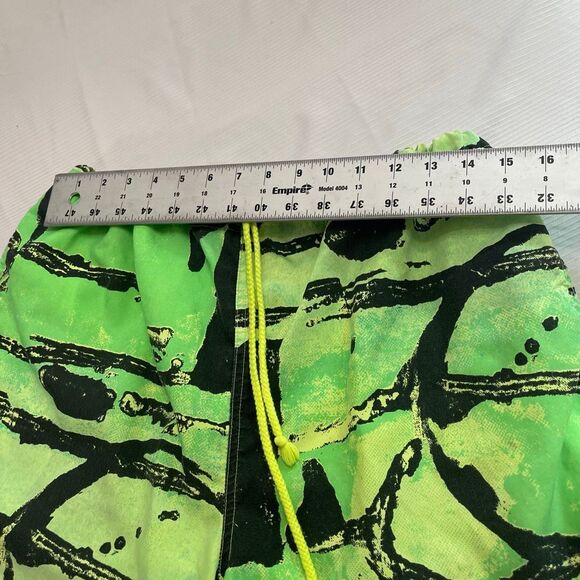 Jimmy’Z VTG 90s Wild Pattern Swim Trunks Board Shorts Size Large - Picture 3 of 12